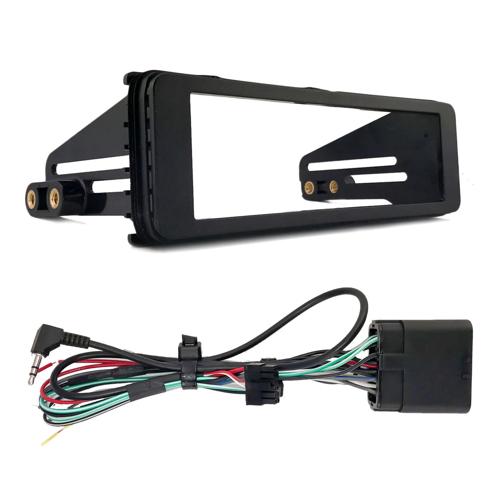 Single DIN Bluetooth AM/FM CD Receiver, 2x 6.5 120W Marine Speakers, Stereo Install Kit X16470