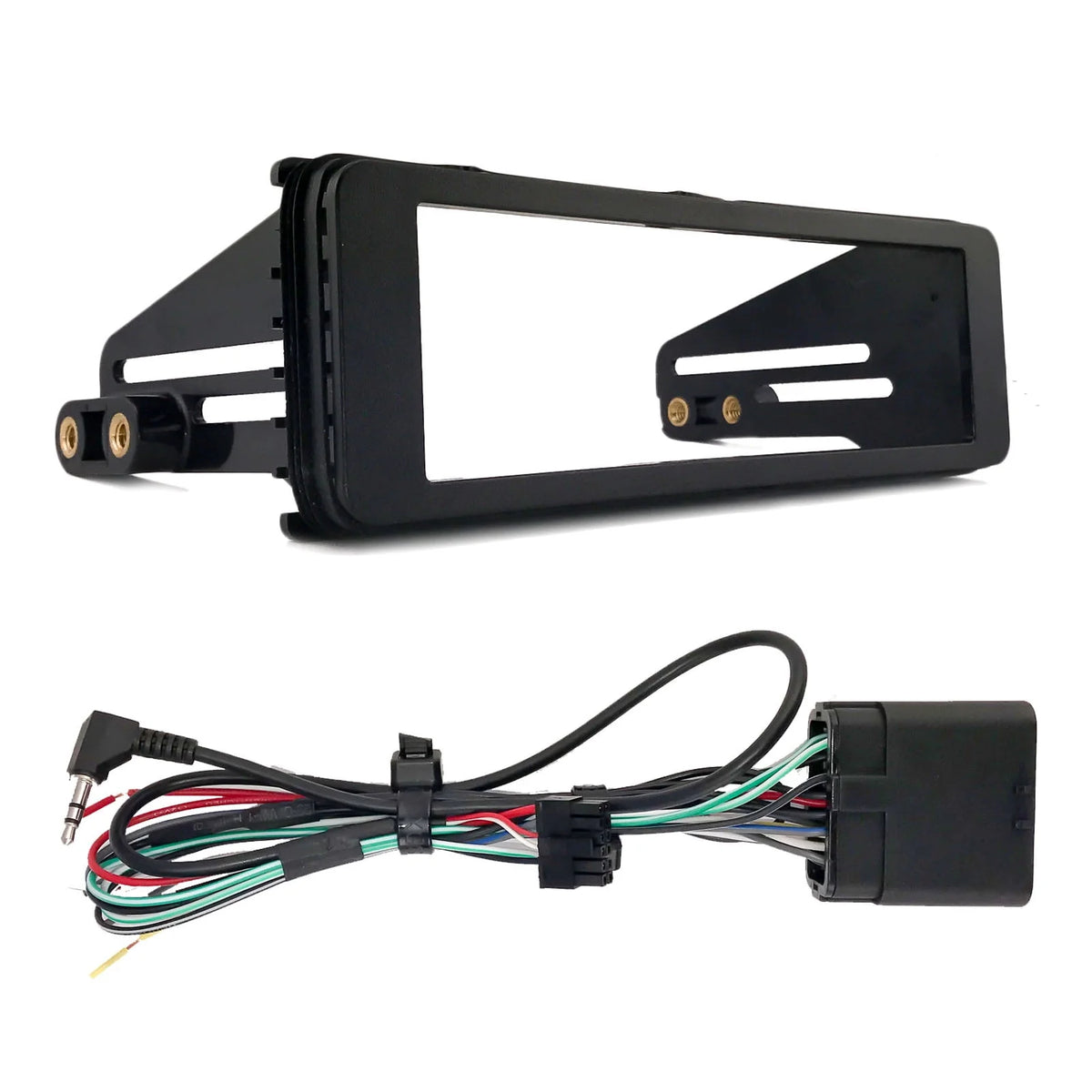 Single DIN Bluetooth AM/FM CD Receiver, 2x 6.5 120W Marine Speakers, Stereo Install Kit X16470