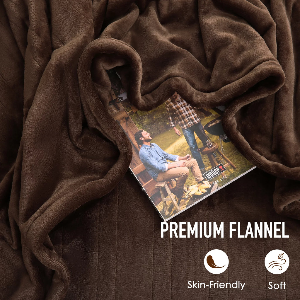 Brown Queen Size Electric Heated Blanket Z46747