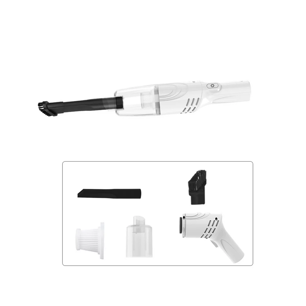 3 in 1 Portable Rechargeable Handheld Car Vacuum Cleaner Black Y88871