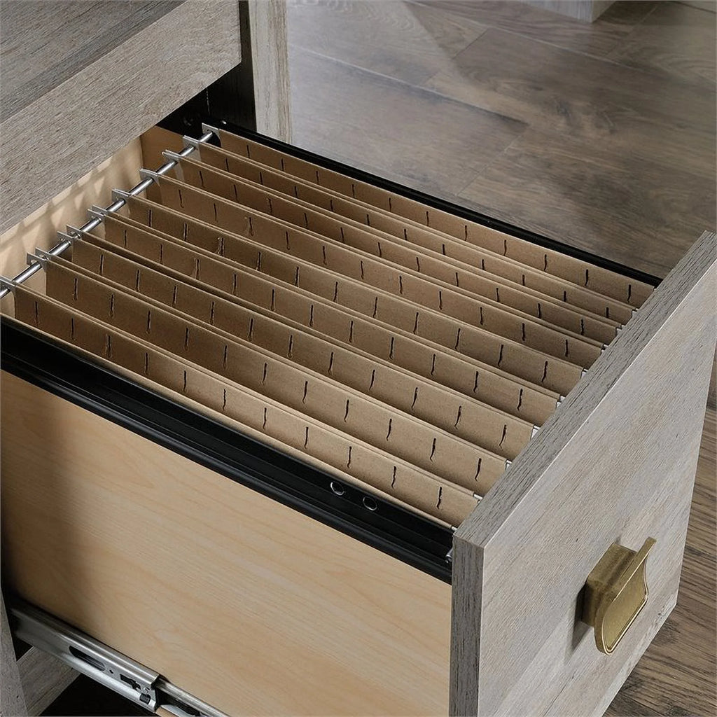 L-shaped Farmhouse Engineered Wood Writing Desk C855