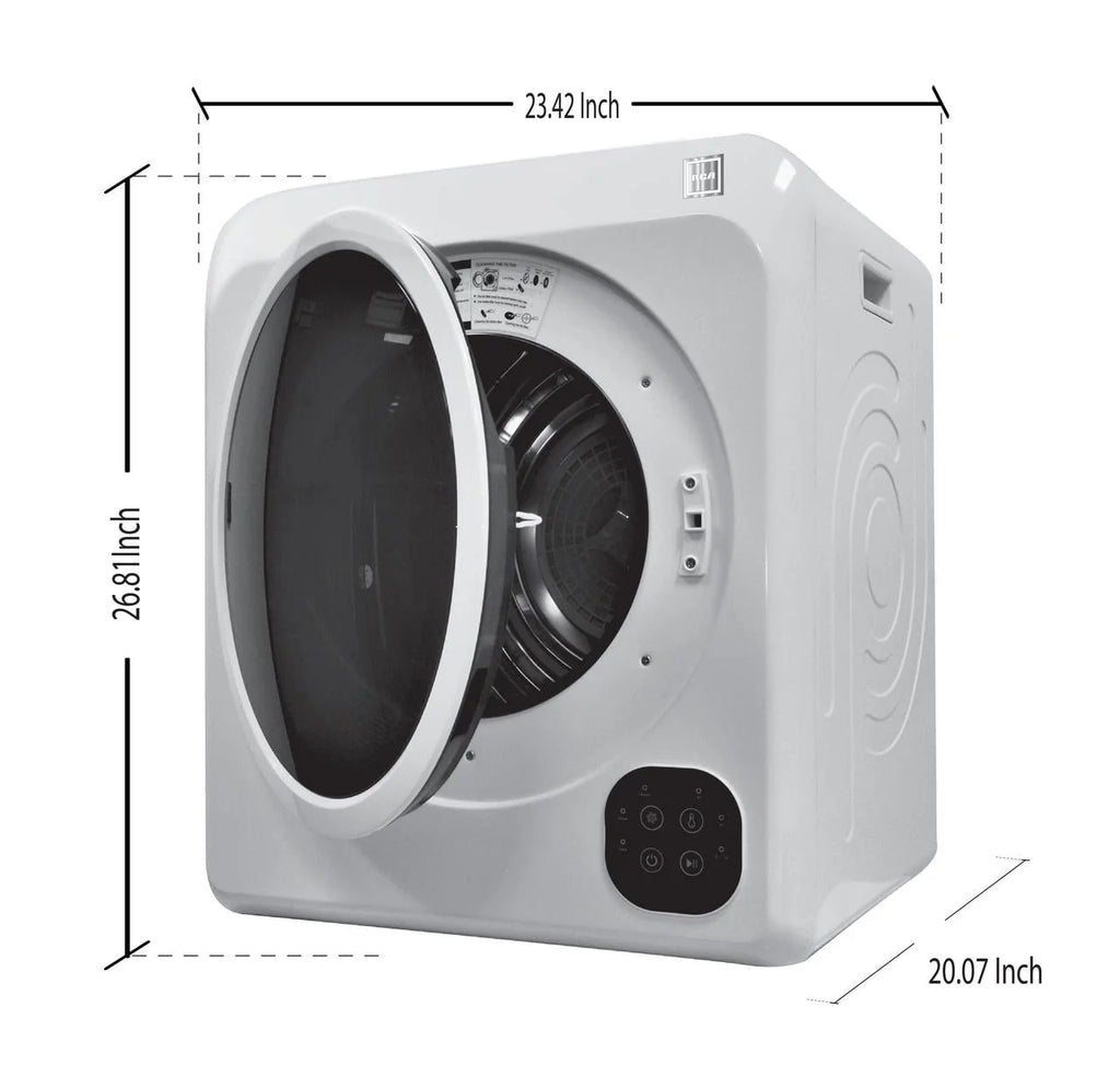 White 3.75 Cu ft Ventless Electric Dryer X380