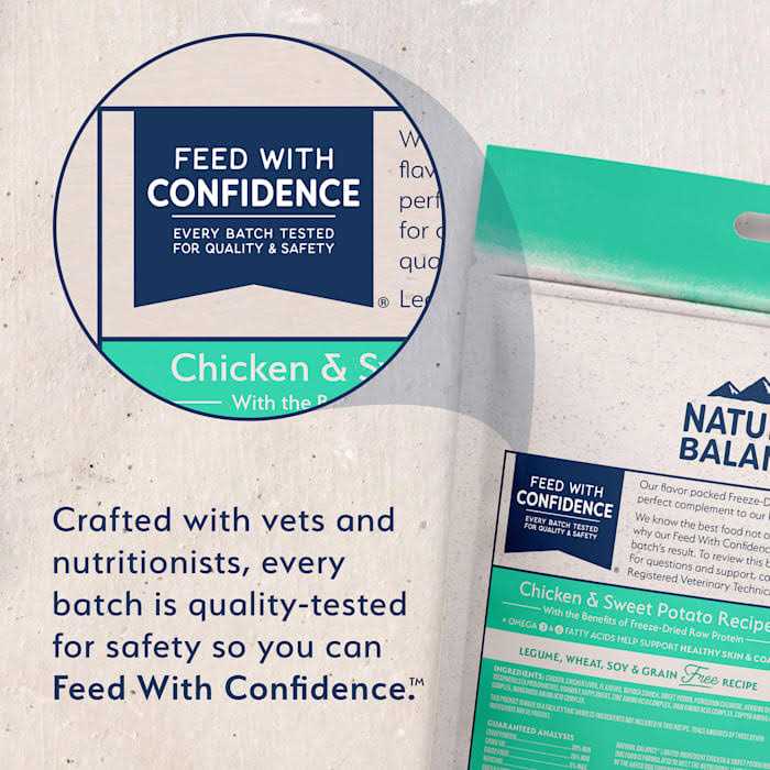 Freeze Dried Chicken & Sweet Potato Dog Food J3171