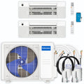24,000 BTU 2 Zone Ceiling Cassette Ductless Air Conditioner and Heat Pump M47951