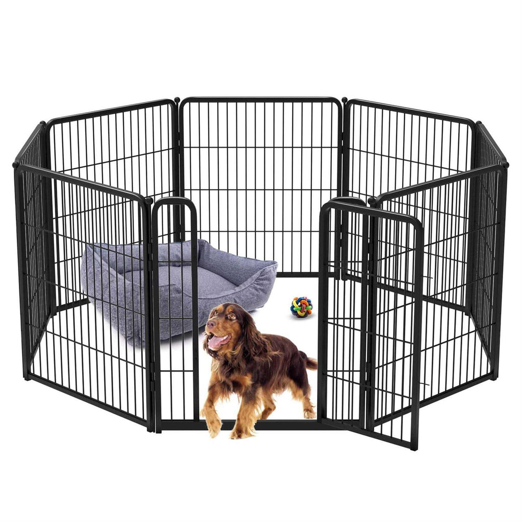 24 inch Dog Playpen with Silicone Foot Pads Q927