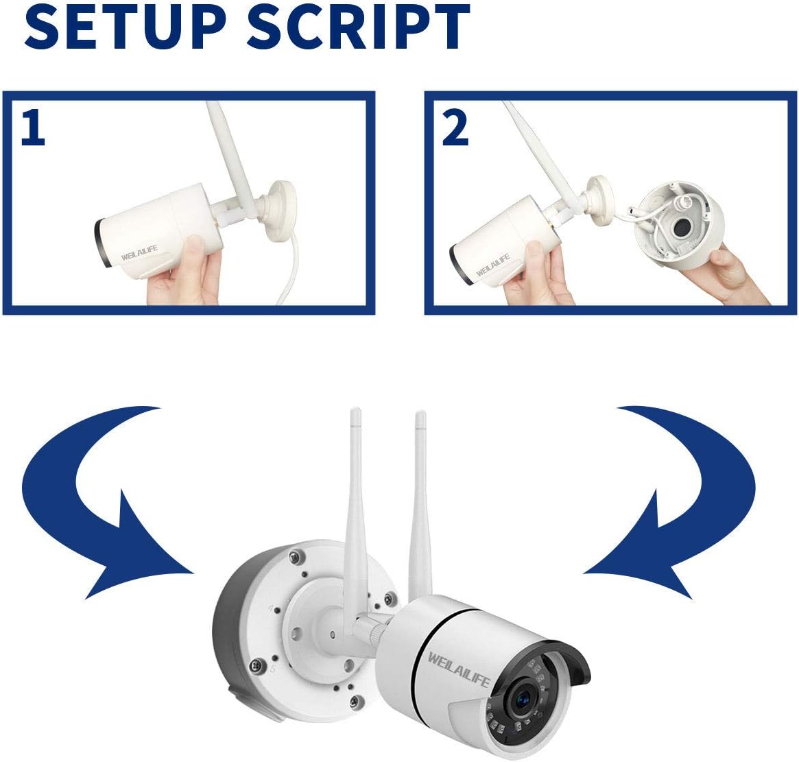 Bullet Camera Junction Box Mount Bracket 8 Set C73666