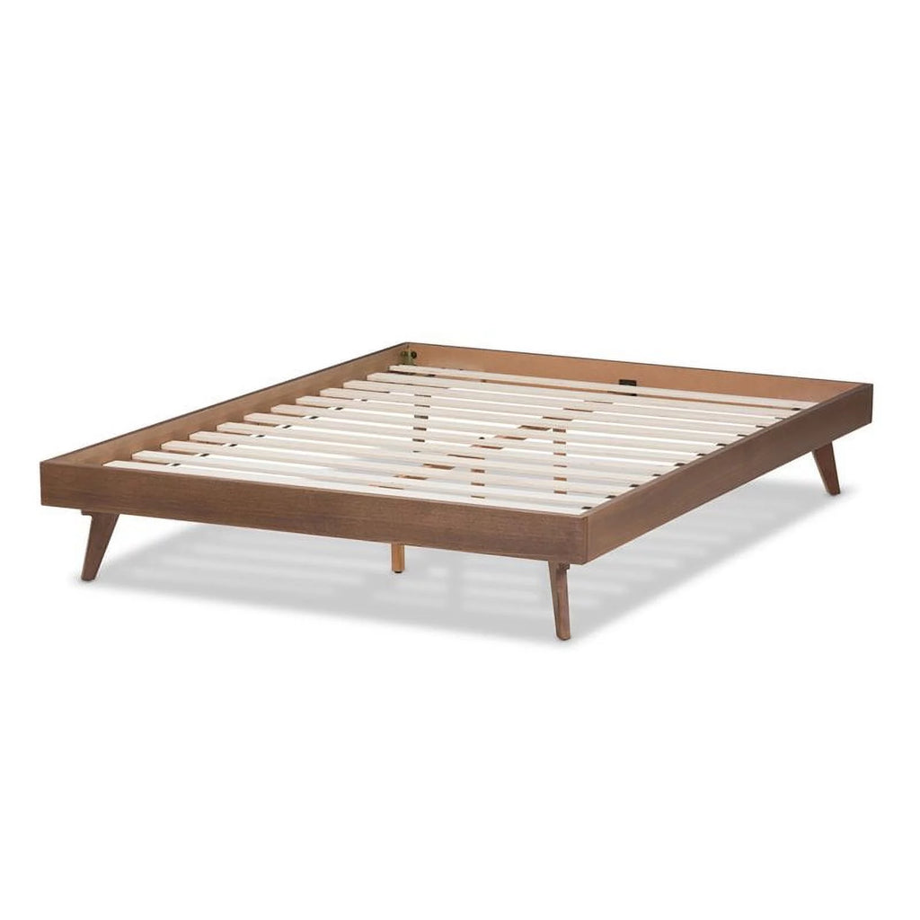 Walnut Brown Solid Wood Bed Frame X90676