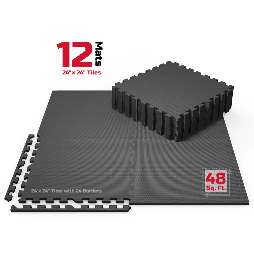 12-Pack Puzzle Foam Exercise Mat O4468