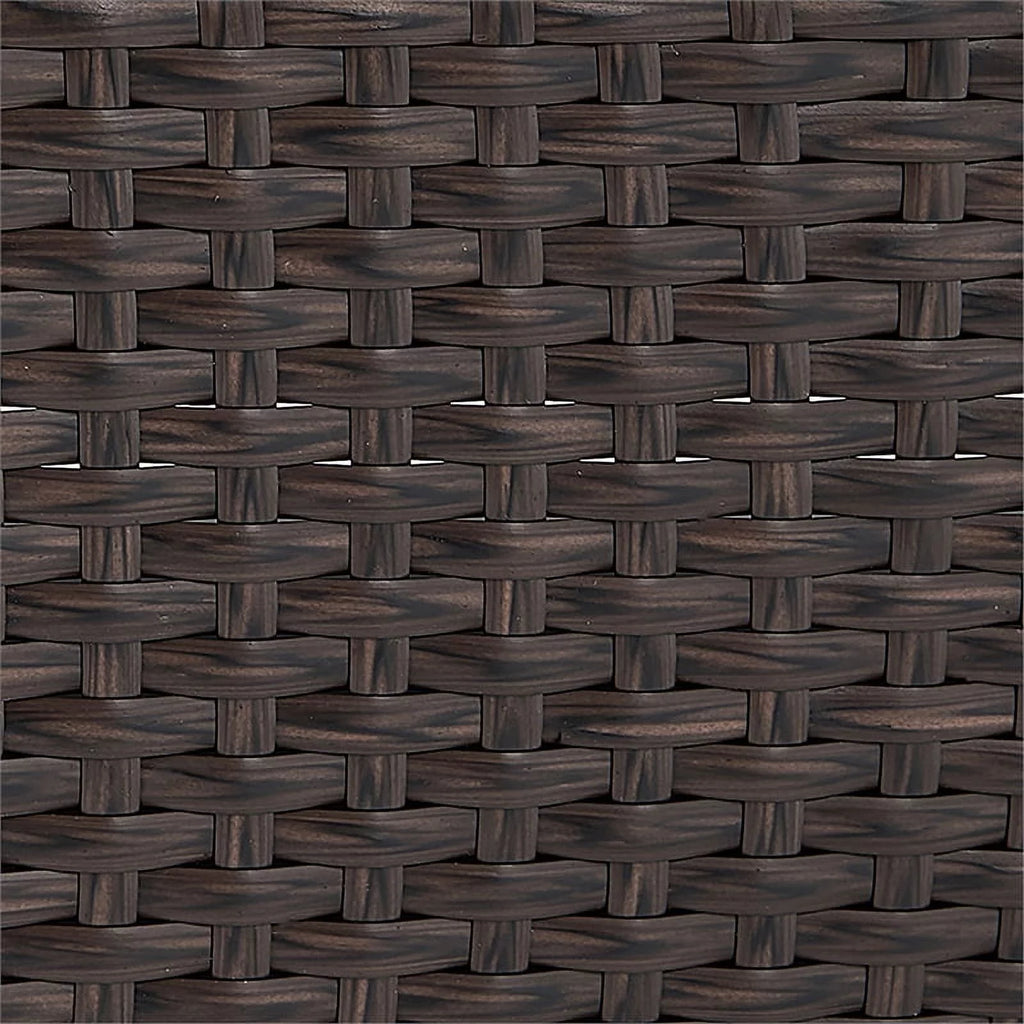 Brown Wicker Outdoor Storage Chaise Lounge I92416