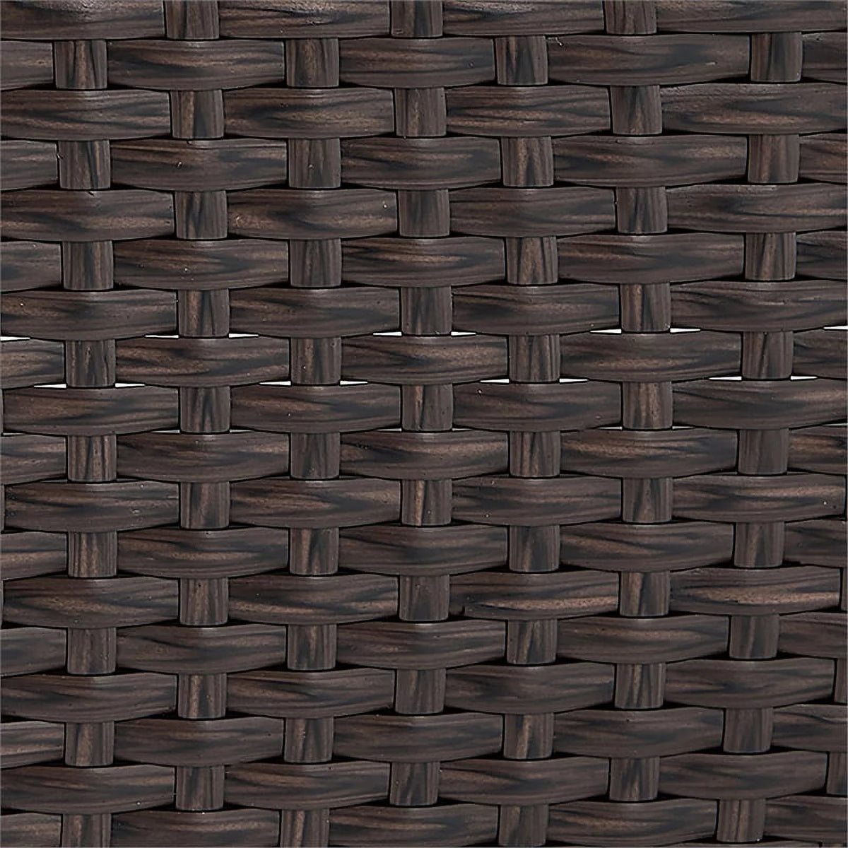 Brown Wicker Outdoor Storage Chaise Lounge I92416