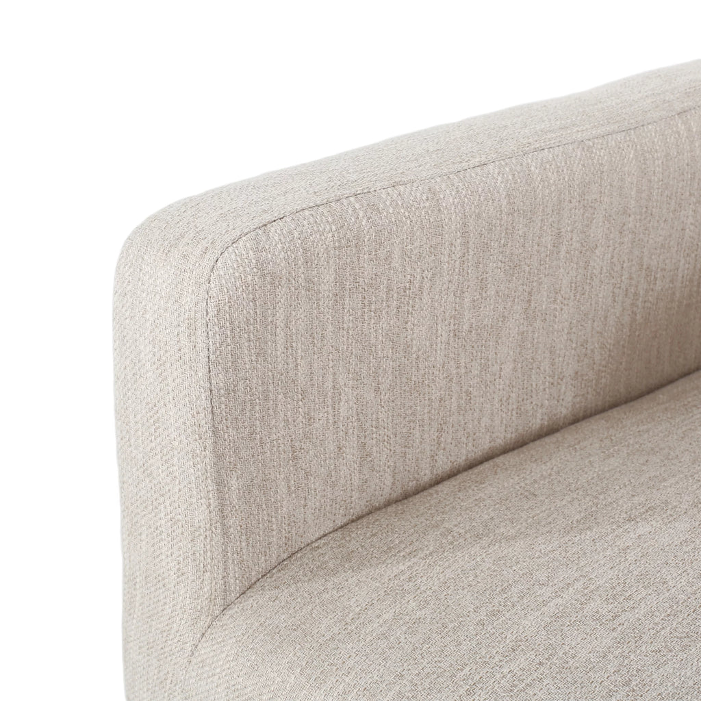 Beige Fabric Upholstered Wood 26 inch Counter Stools Set of 2 M284