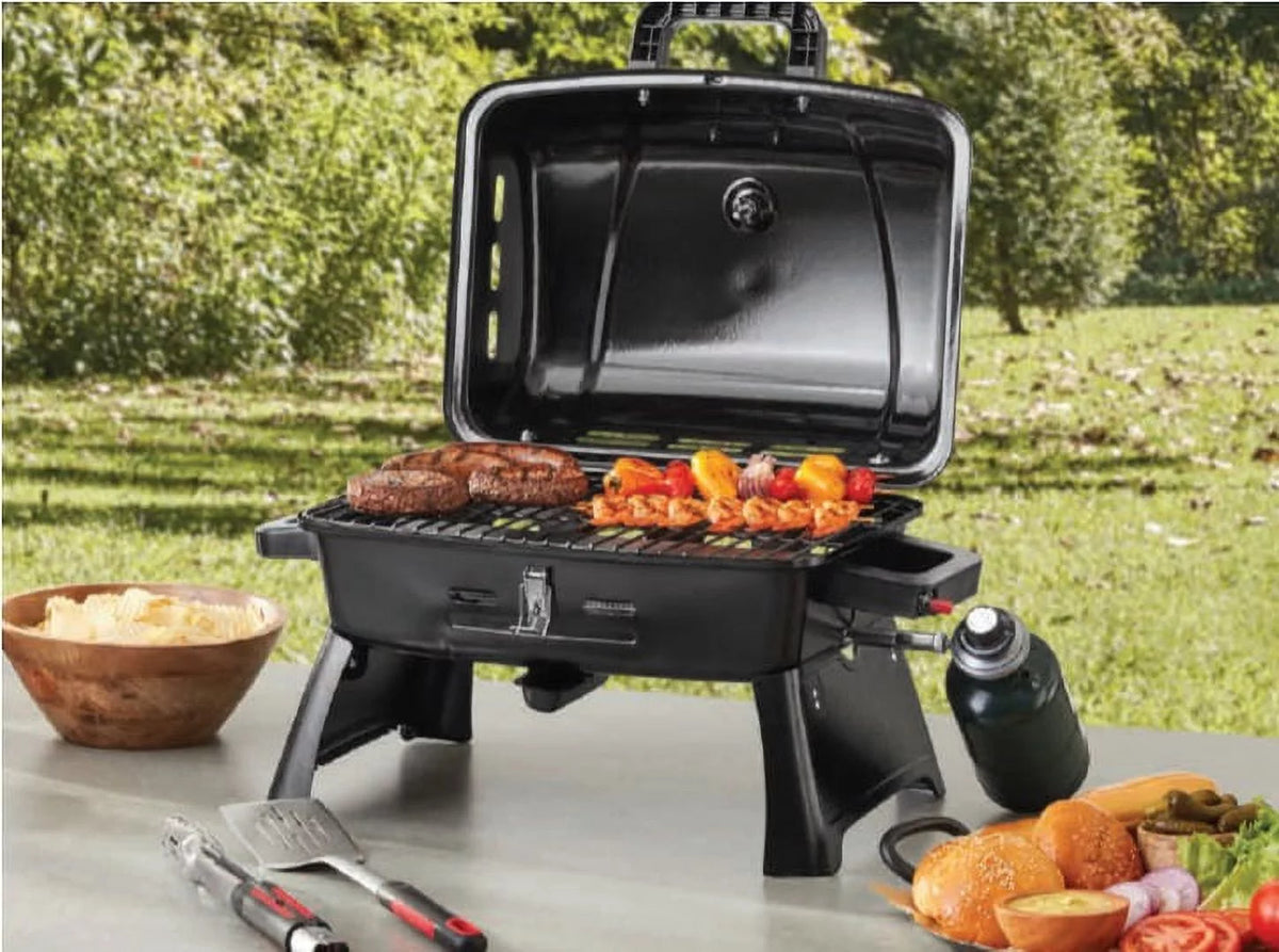 Portable 1 Burner Propane Grill with Griddle Plate C739