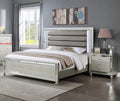 King Size Upholstery LED Bed and Nightstands F4952