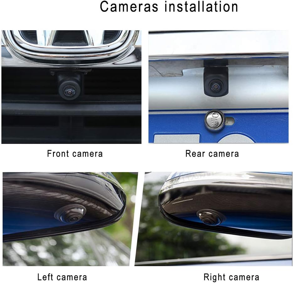 360 Degree Bird View Car DVR Camera System Kit with 7inch Monitor I436584