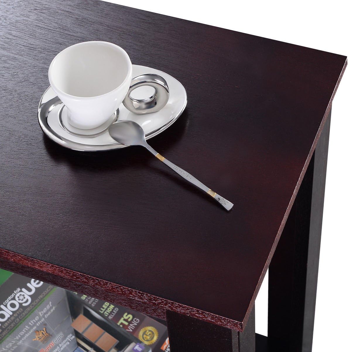 Espresso Wooden End Table K389