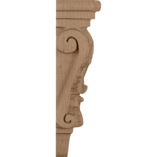 Extra Small Acanthus Pilaster Corbel Maple I93837