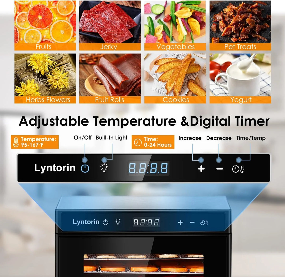 700W 8 Trays Food Dehydrator Machine N73783