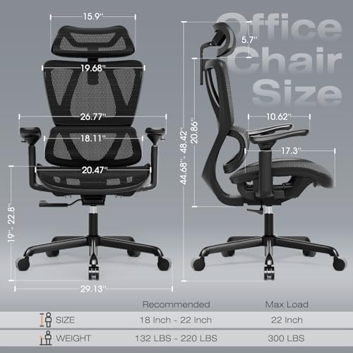 Ergonomic High Back Mesh Office Chair L47655
