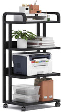 4-Shelf Mobile Printer Stand with Storage Shelves J521873
