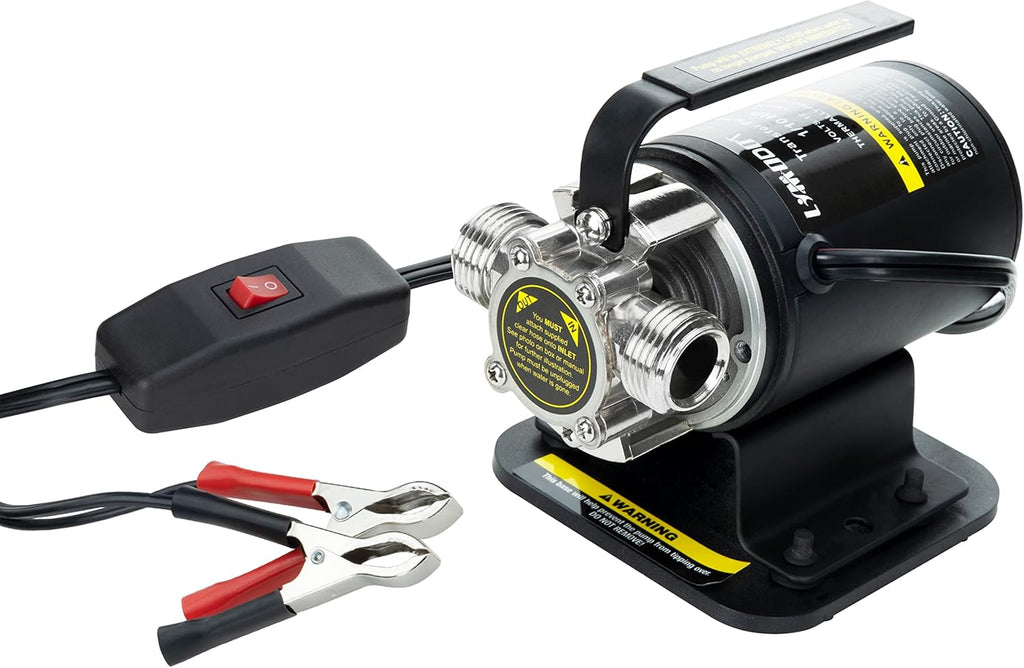 12V Portable Self-Priming Water Transfer Pump with Suction Hose Kit M21819