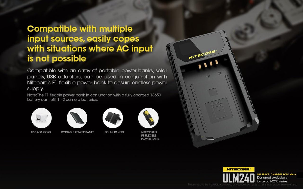 USB Charger for Leica BP-SCL2 Batteries M191750