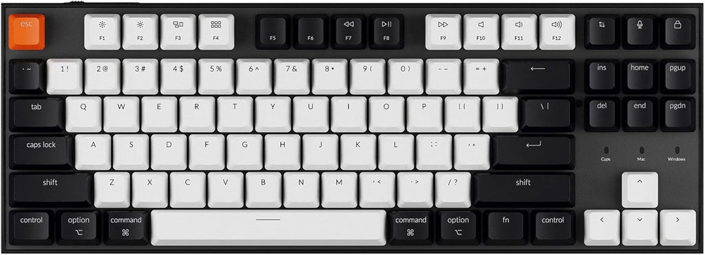 Wired Mechanical Keyboard, Tenkeyless 87 Keys, RGB Backlight U720848