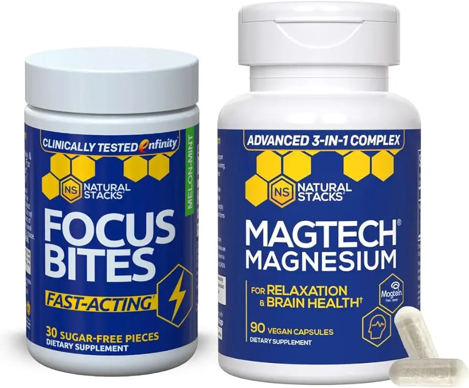 Magnesium & Focus Bites Bundle 120 Total Pieces U74231