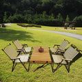 Foldable Portable Dining Set with 1 Table & 4 Chairs M71172