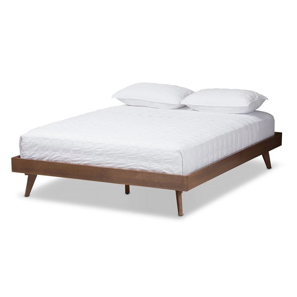 Walnut Brown Solid Wood Bed Frame X90676