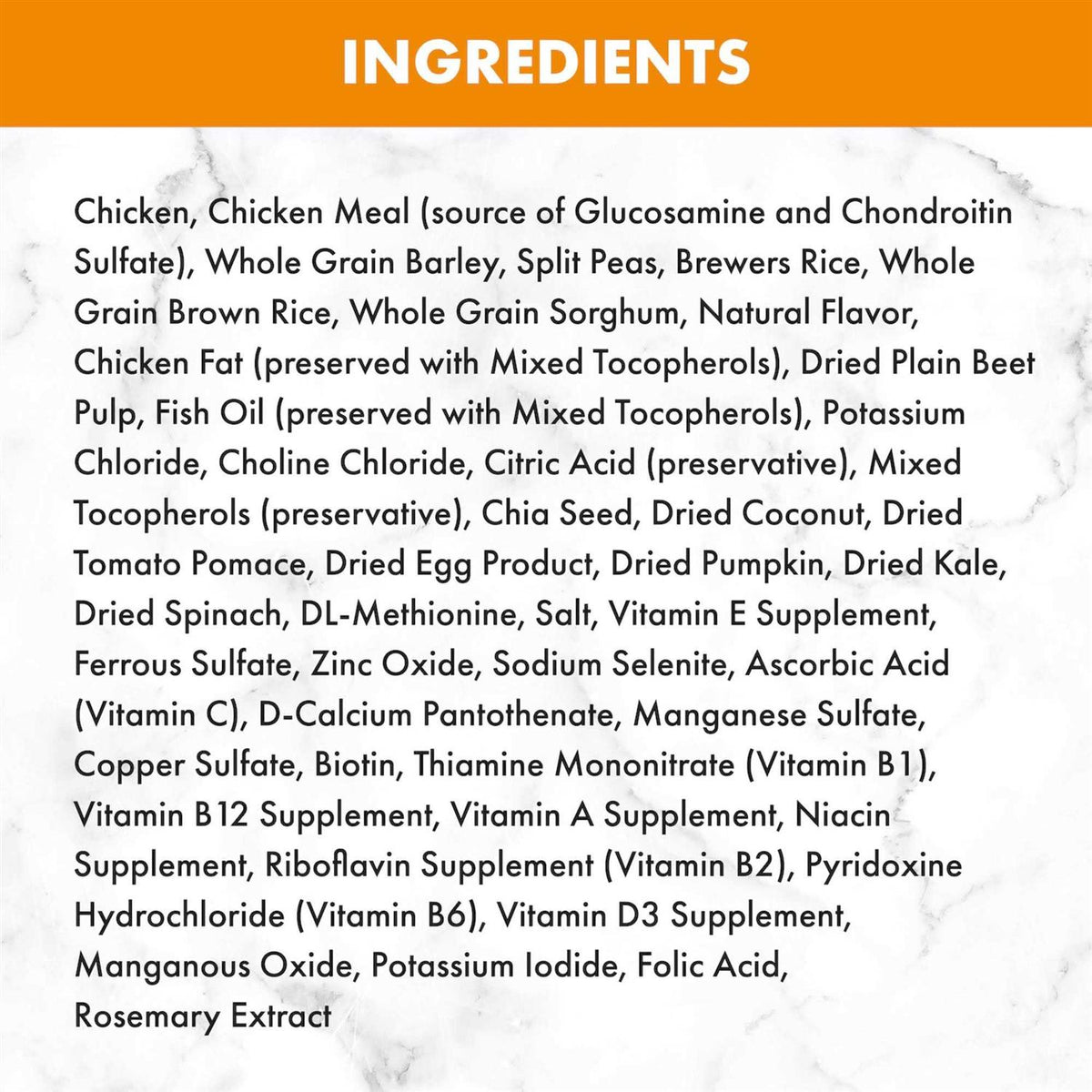 Chicken & Brown Rice Senior Dry Dog Food N221