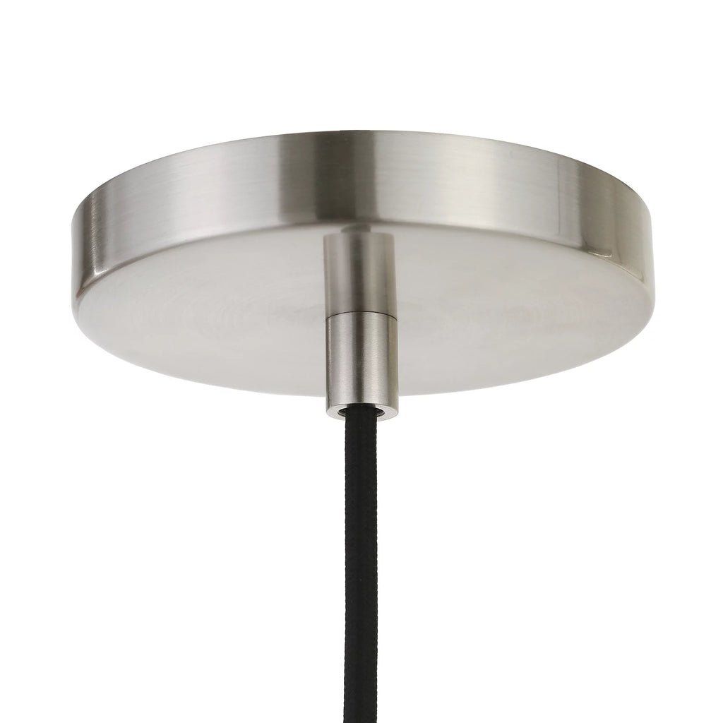1-Light Brass Pendant with Seeded Glass Shade M90789