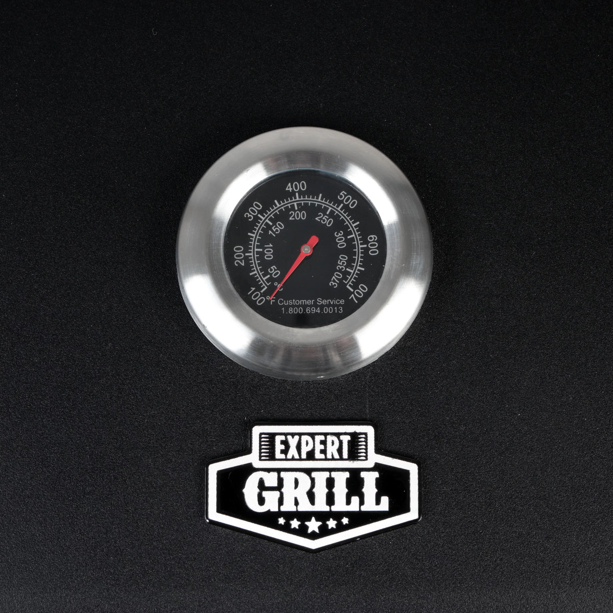 Portable Charcoal Grill, Black and Stainless Steel Z223773