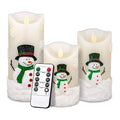 Flameless Candles Set of 3 with Timer and Remote L6537