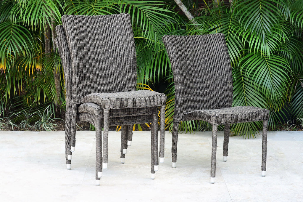 9-Piece Solid Wood Wicker Patio Dining S9636