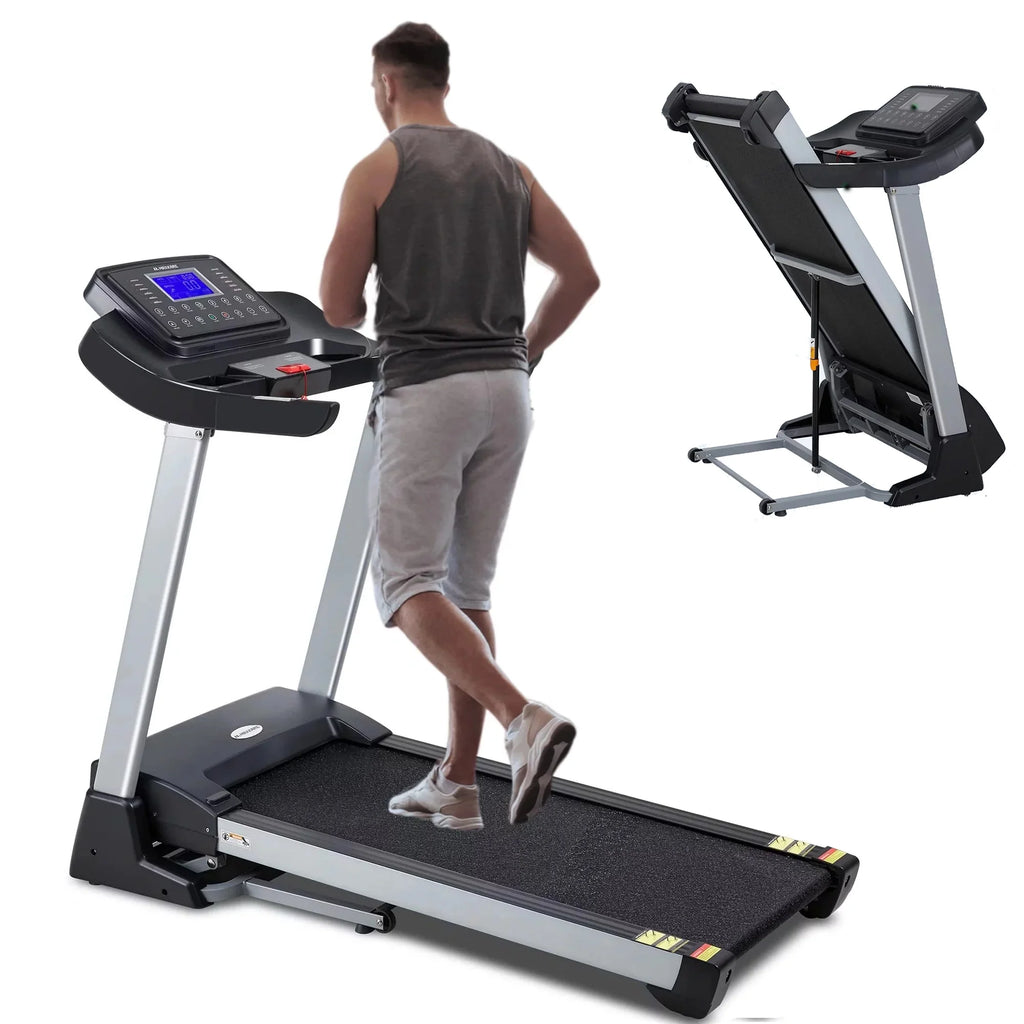 Folding Treadmill with 15% Electric Incline D661