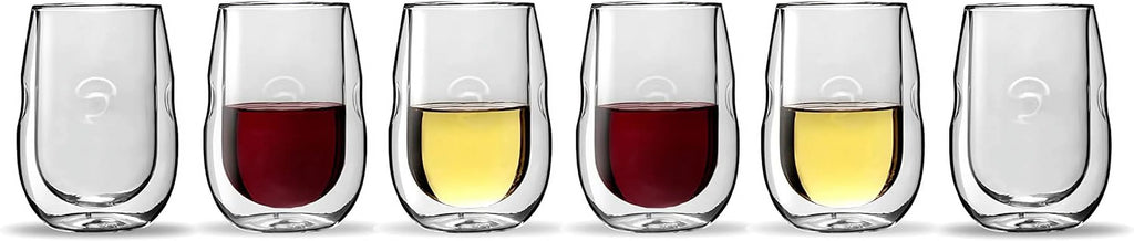 Double Wall Insulated Wine Glasses Set Of 6 K936