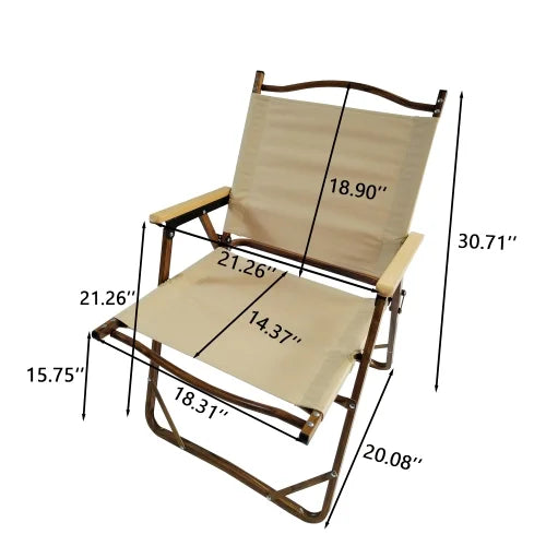 Foldable Portable Dining Set with 1 Table & 4 Chairs M71172