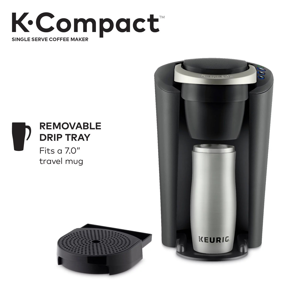 Black Single-Serve K-Cup Pod Coffee Maker M823924