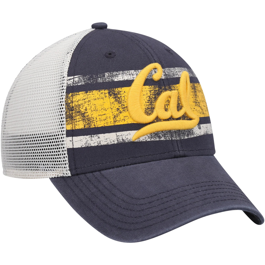 Men's Navy White Trucker Snapback Hat Z139682