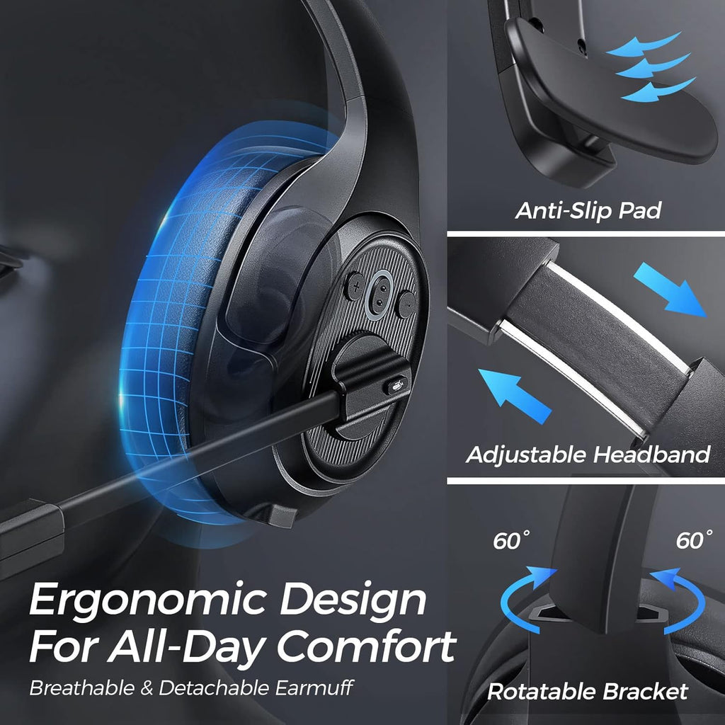 Bluetooth Headset with Microphone Wireless Headphone V690471