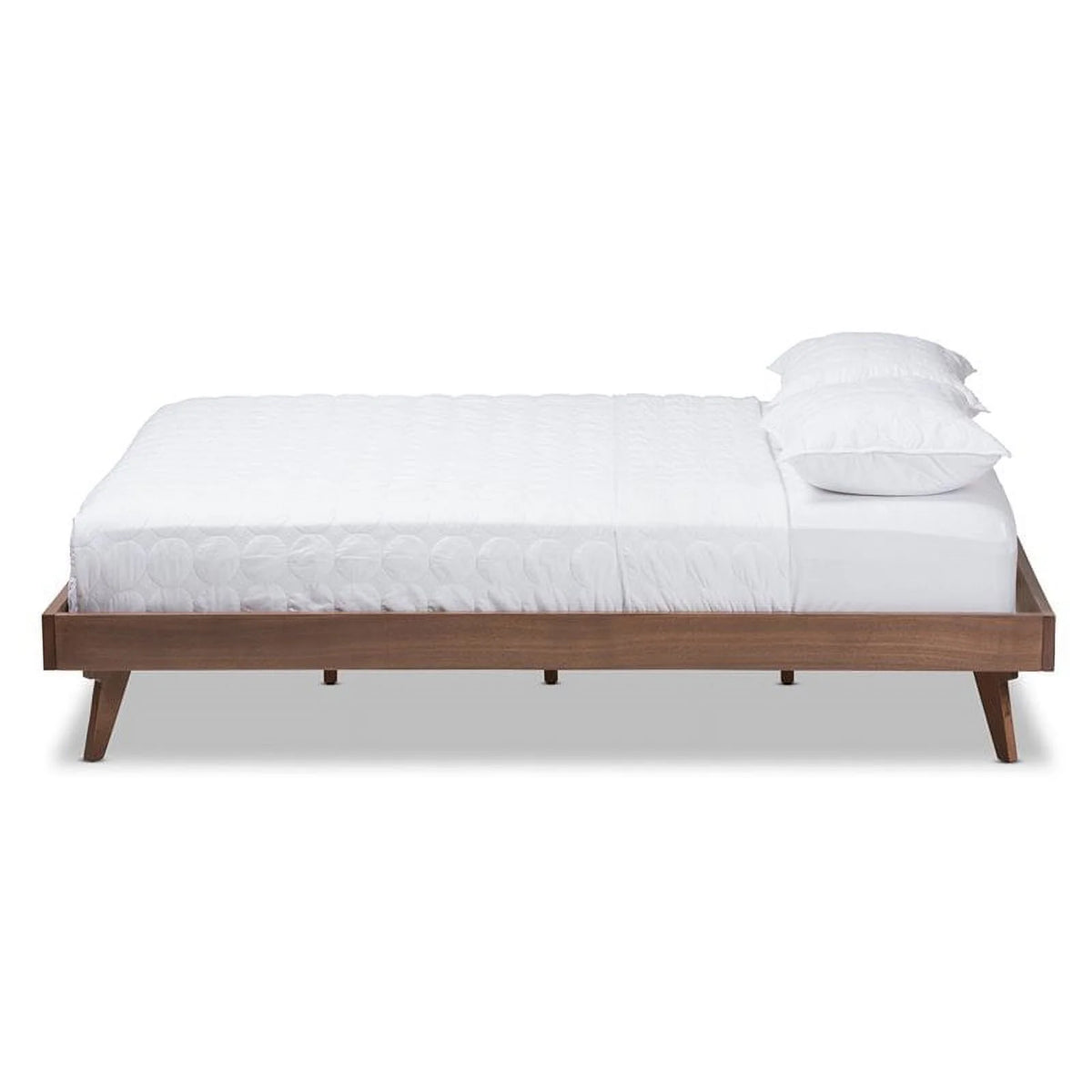 Walnut Brown Solid Wood Bed Frame X90676