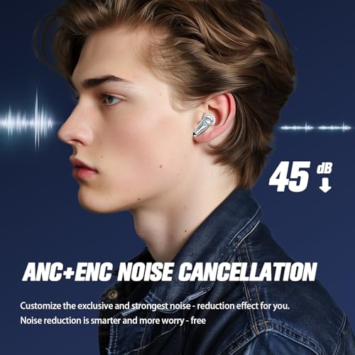Wireless Gaming Earbuds with Mic 2.4GHz Low Latency ANC Z154