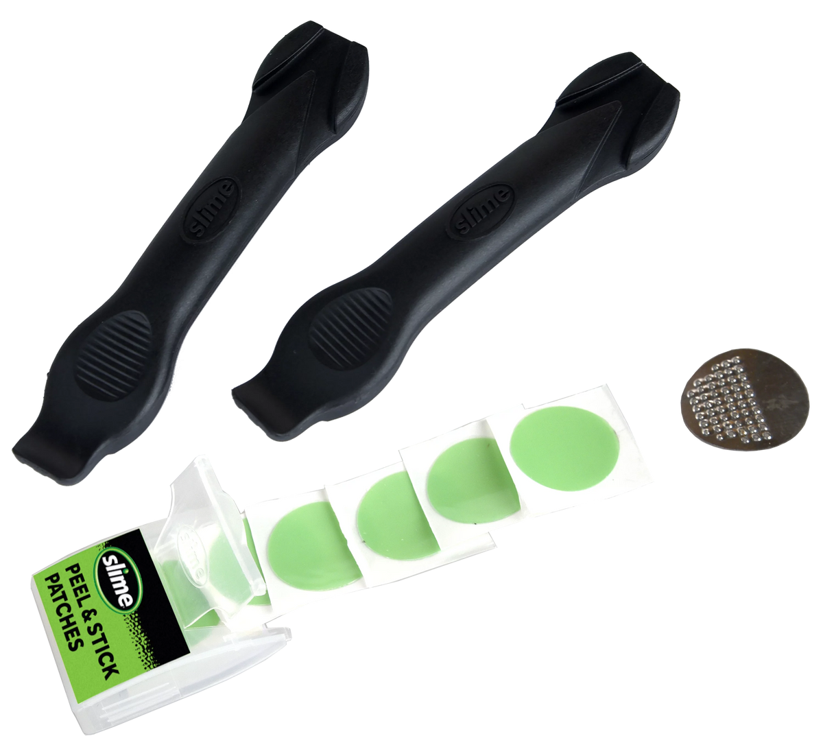 Peel & Stick Bicycle Tire Repair Kit Patches with Levers S151340