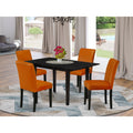 5-Pc Wood Dining Table Set with 4 Padded Chairs P146