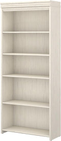 Antique White 5 Shelf Bookcase S164