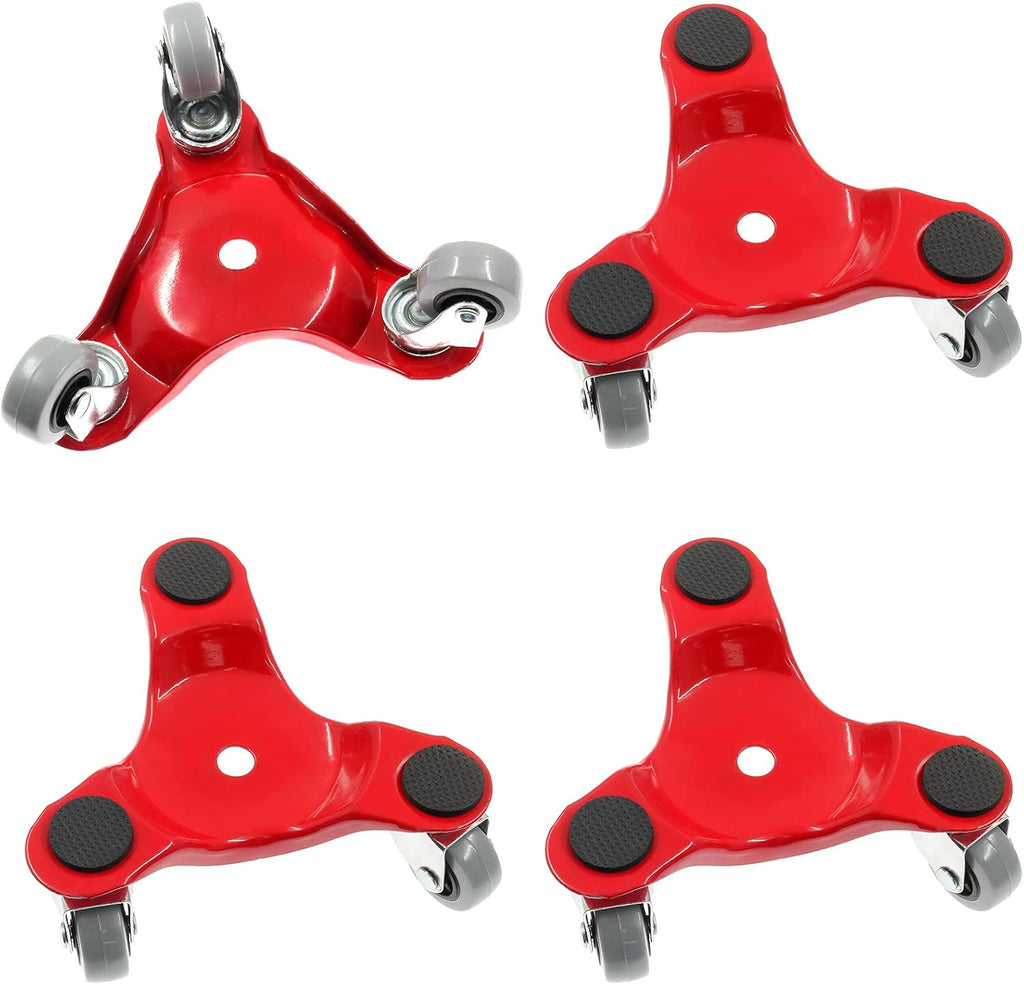 6 Steel Tri-Dolly with Rubber Wheel 200-lb Load Capacity 4Pack C74913