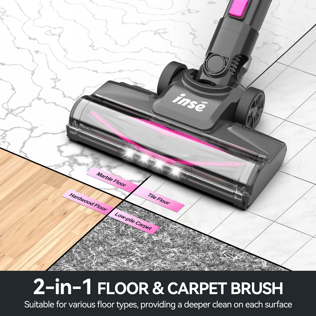 Cordless Stick Vacuum Cleaner 6-in-1 Lightweight Handheld Vacuum Blue U691