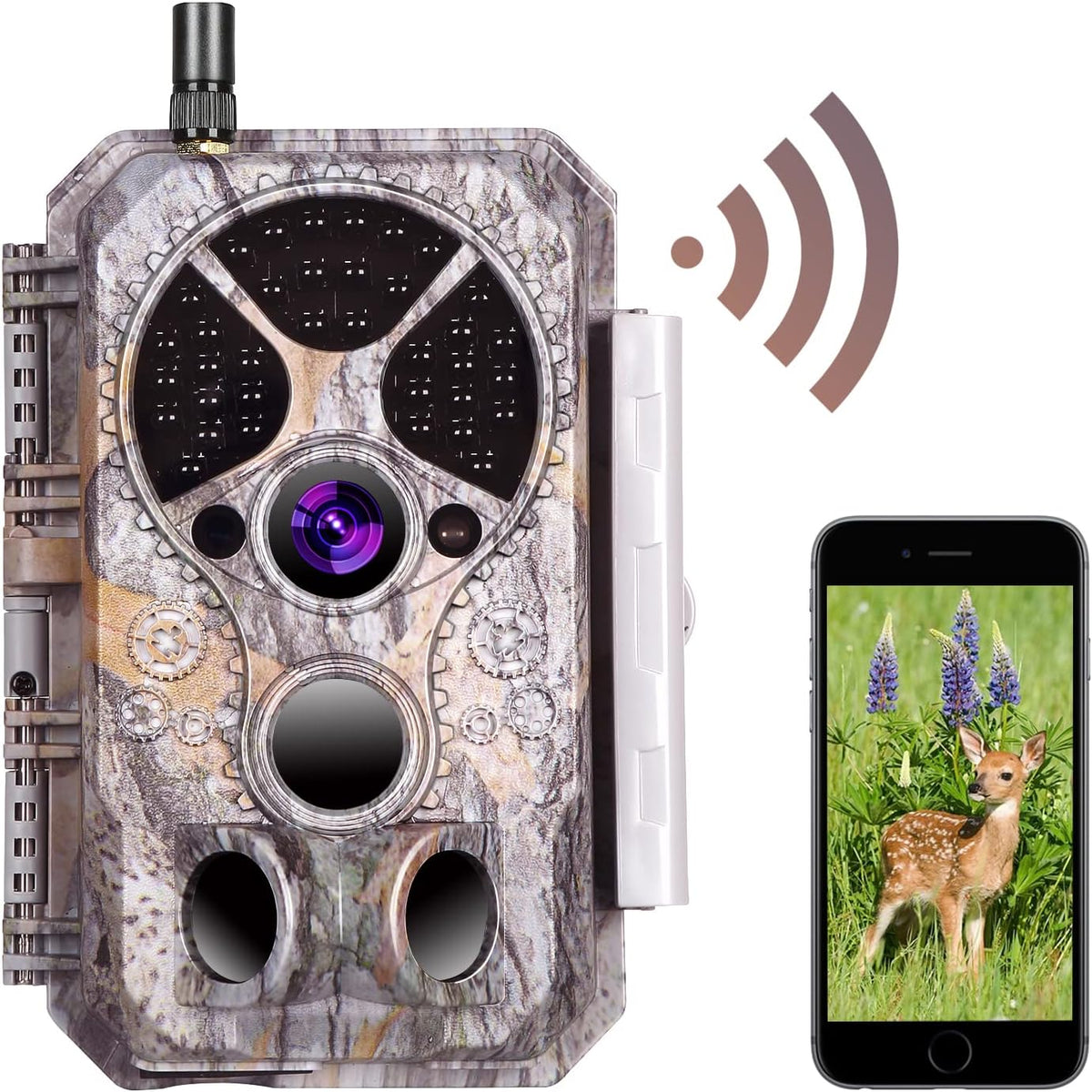 2-Pack Bluetooth WiFi Trail Camera 32MP 1296P Waterproof S21069