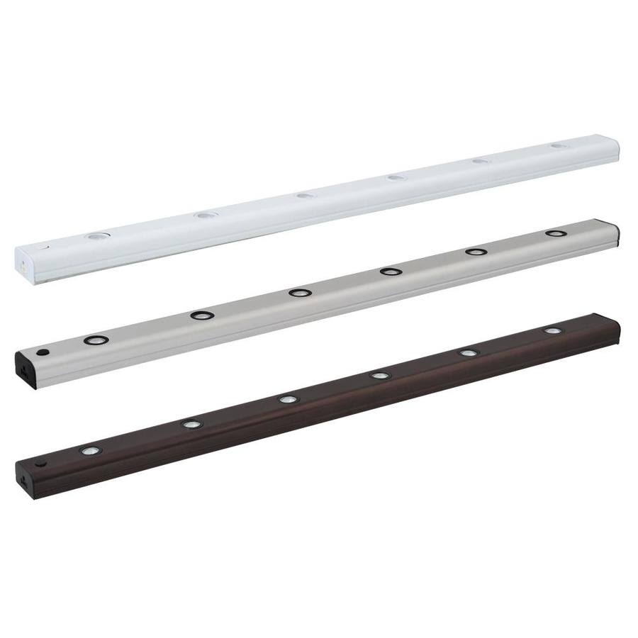 30-in Hardwired/Plug-in Strip Under Cabinet Lights in Nickel X209