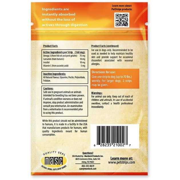 Dog Allergy Strips B59438